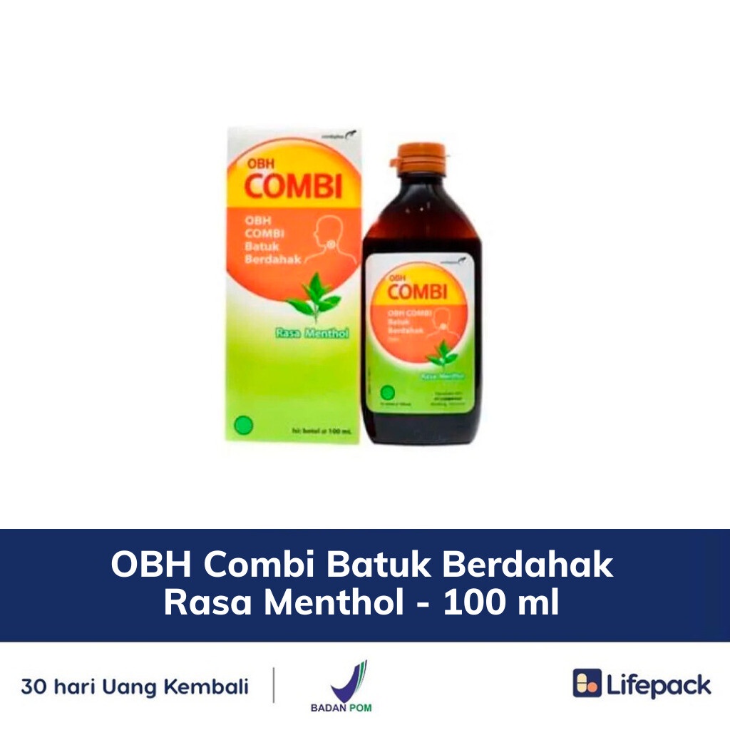Jual OBH Combi Batuk Berdahak Rasa Menthol - 100 ml - LIFEPACK | Shopee ...