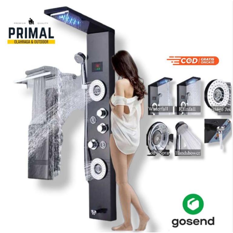 Jual LAMPU LED SHOWER KOLOM KAMAR MANDI AIR TERJUN SPA SISTEM PANEL ...