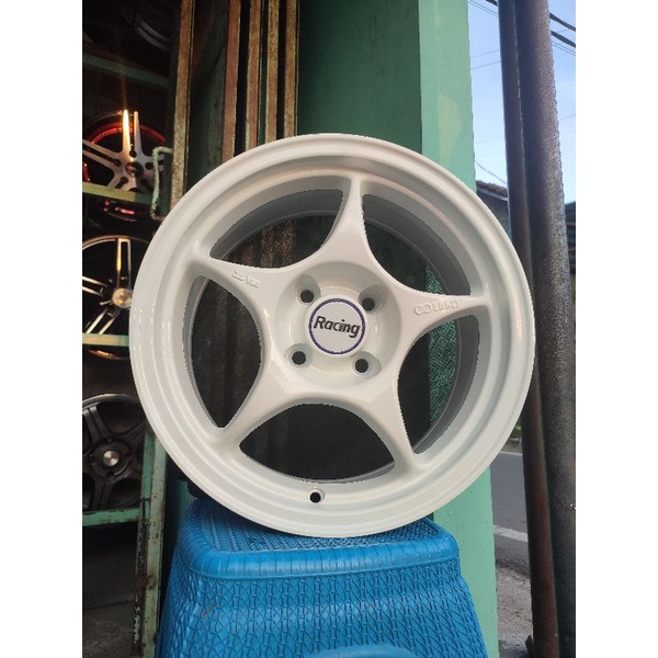 Jual VELG MOBIL BARU ENKEI TULANG RING 15 PCD 4×100 WARNA PUTIH Racing