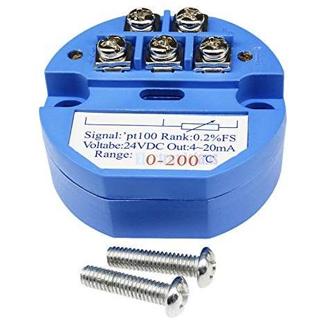 Jual RTD PT100 PT-100 Temperature Transmitter Output 4-20mA 24VDC ...