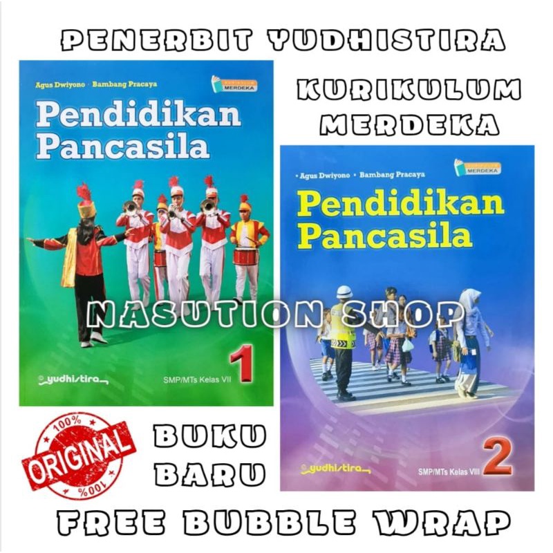 Jual Buku Pendidikan Pancasila Kelas 1 2 / 7 8 SMP Yudhistira Kurikulum ...