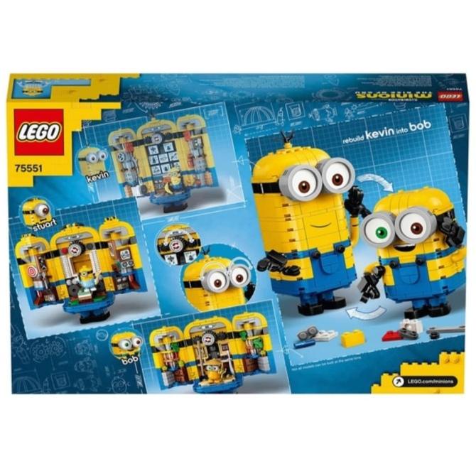 Jual Must Have!! Lego Minion 75551 Brick Built Minions And Their Lair ...