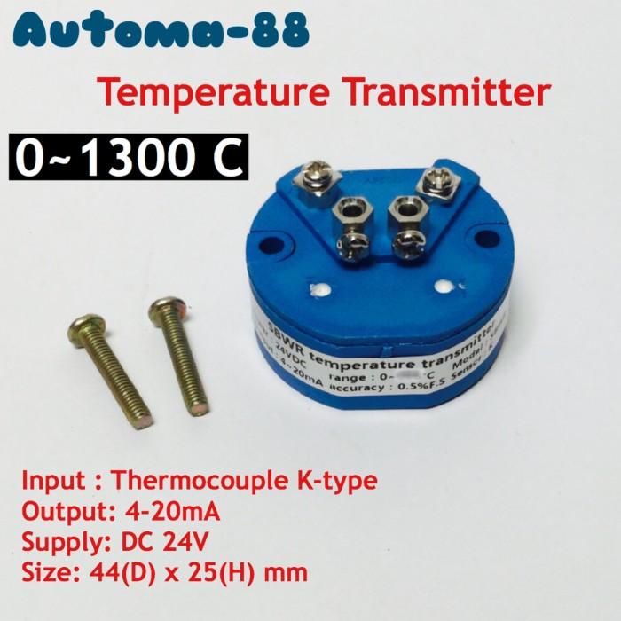 Jual Indt Thermocouple Type-K Temperature Transmitter 0-1300C Output 4 ...