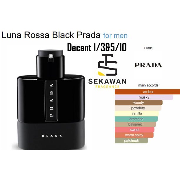 Jual (Rare) Decant Vial Prada Luna Rossa Black / (Discontinued