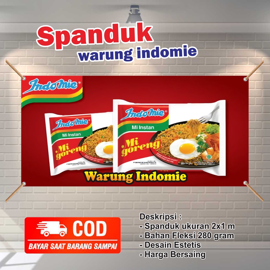 Jual Spanduk Banner Mmt Invitation Backdrop Warung Indomie