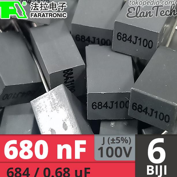 Jual Kapasitor MKM 680nF 680n / 684 / 100V J 6 pcs Capacitor Pack ...