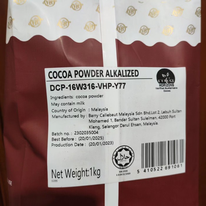 Jual Van Houten Optimum Cocoa Powder 1 Kg / Coklat Bubuk Van Houten ...