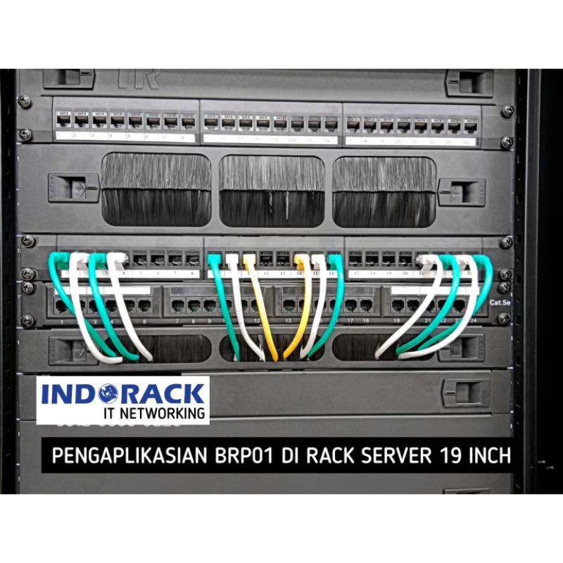 Jual BRP01 - Brush Panel 1U Wire Management Cable Rack Server Universal ...