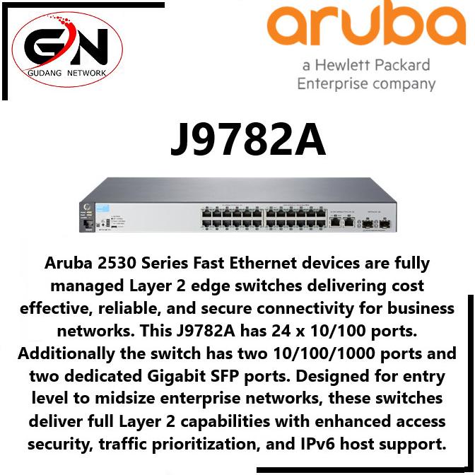 Jual HPE Aruba J9782A 2530 24 Port Gigabit Switch | Shopee Indonesia
