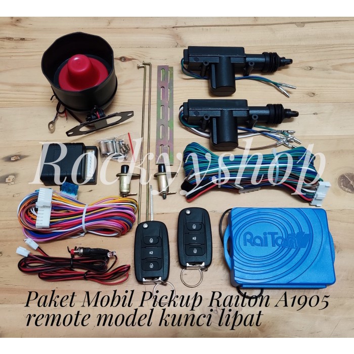 Jual Paket Alarm Mobil Pickup Merek Raiton Dan Central Lock Pintu Shopee Indonesia