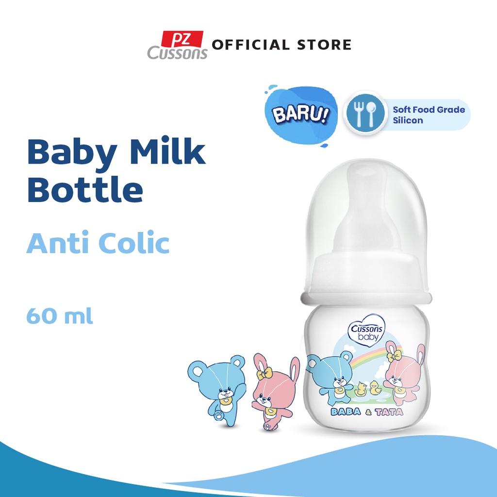 Jual Cussons Baby Milk Bottle BPA Free Botol Susu Dot Bayi 60ml