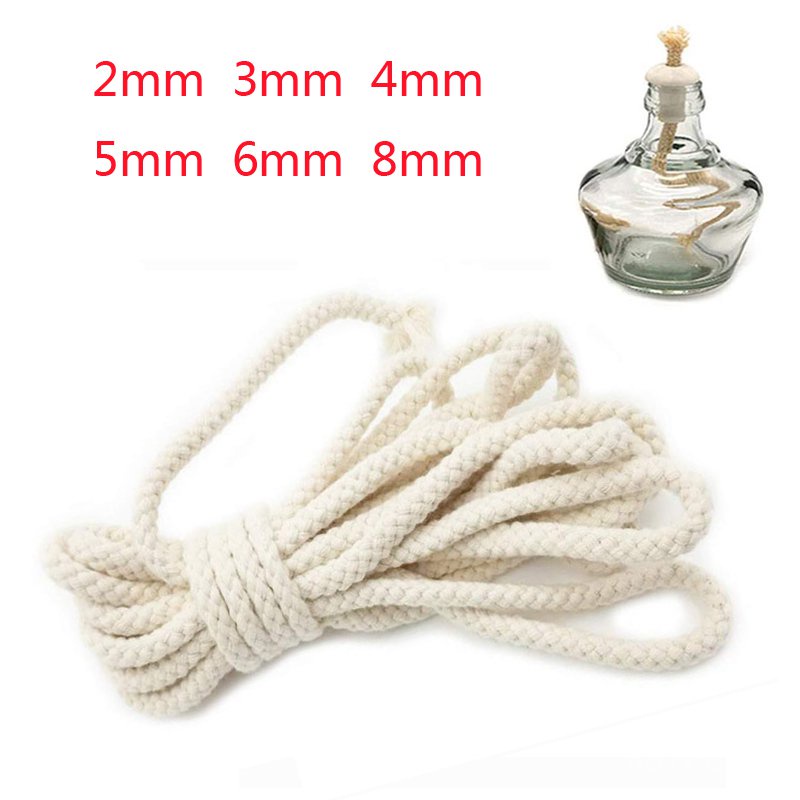 Jual &3/5M Long Burner Alcohol Wick Rope Cotton Wick Round Cotton ...
