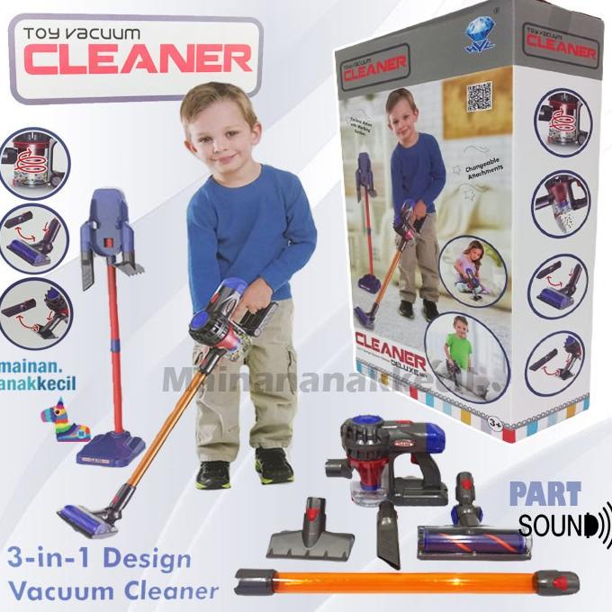 Jual MAINAN ANAK VACUUM CLEANER 3 IN 1 REPLIKA TOY PENYEDOT DEBU WITH