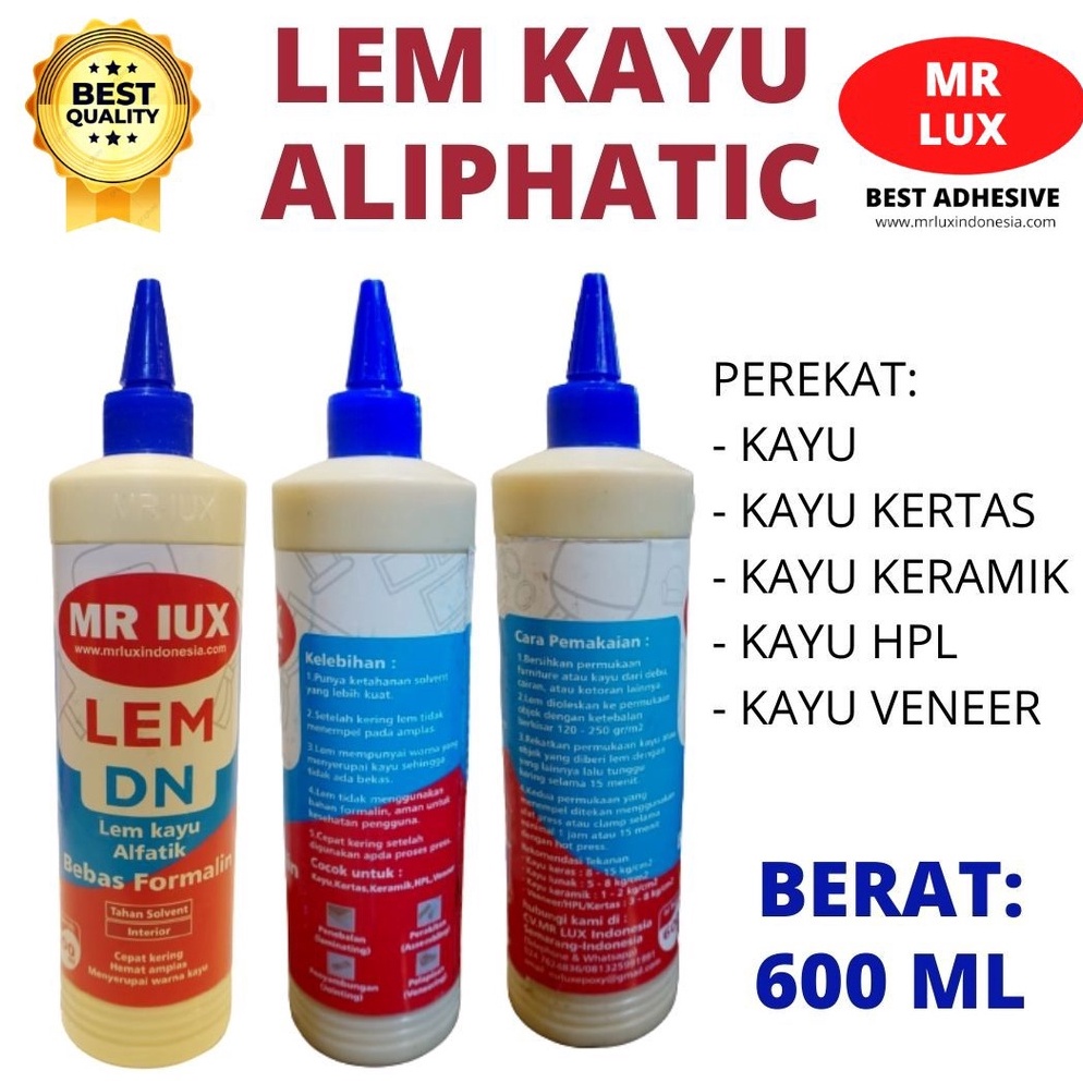 Jual Product Terlaris Y Lem Kayu Alifatik Dn Mr Lux Gram Lengket