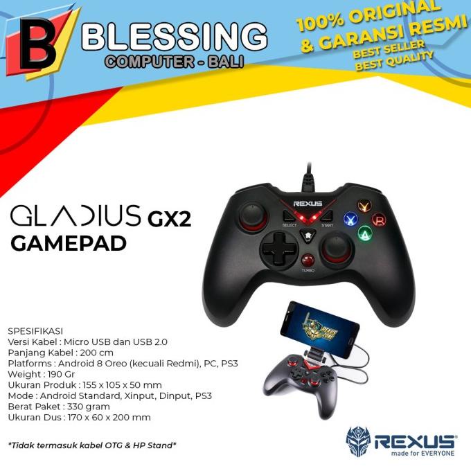 Jual Gamepad Rexus Gladius Gx2 / Gamepad Gladius Gx2 | Shopee Indonesia