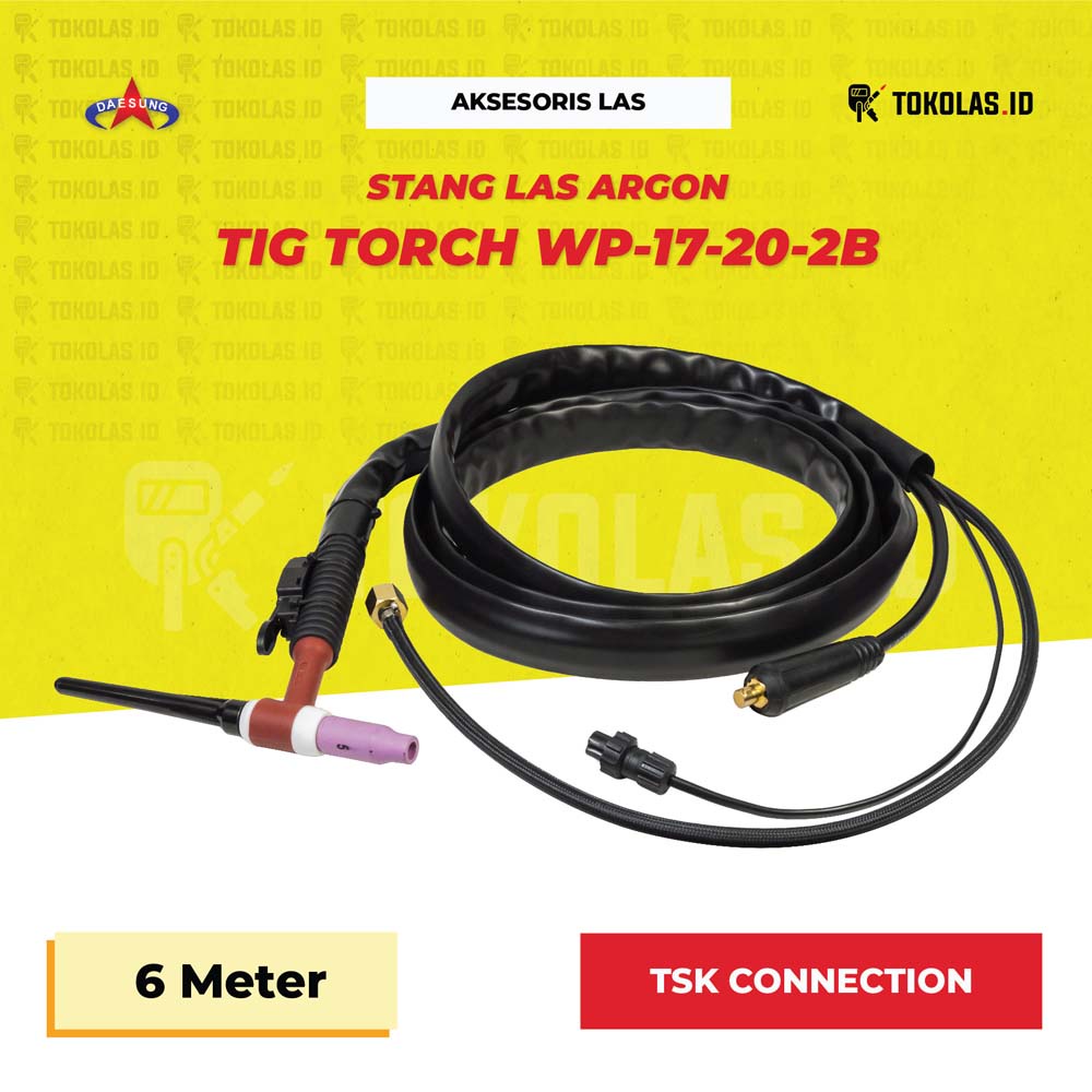 Jual Daesung Stang Las TIG Welding Torch Argon WP17 TSK WP 17 Otomatis ...