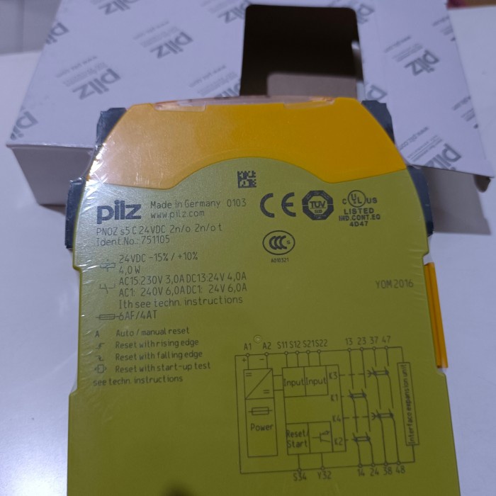 PNOZ s5 24VDC 2 n/o 2 n/o t Safety relay - - Boplalit UAB
