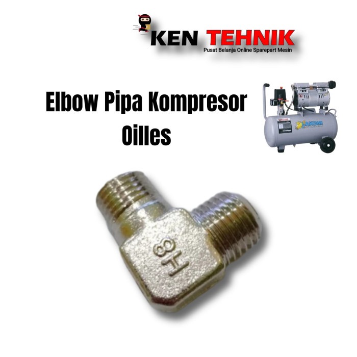Jual ELBOW PIPA KOMPRESOR ANGIN LISTRIK OILLES 3/4HP-1HP BARU | Shopee ...