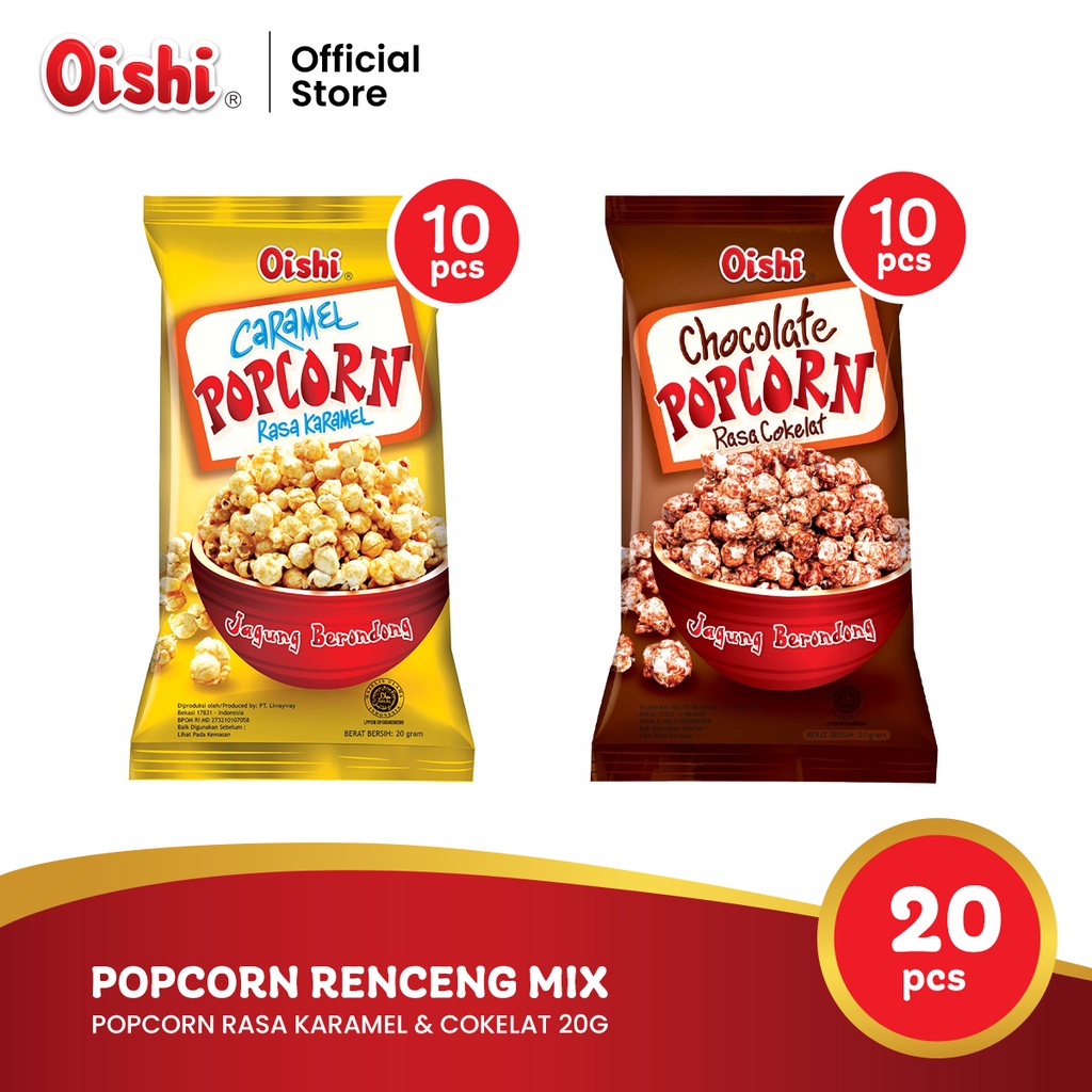 Jual Popcorn Renceng Mix (Isi 20 pcs) | Shopee Indonesia