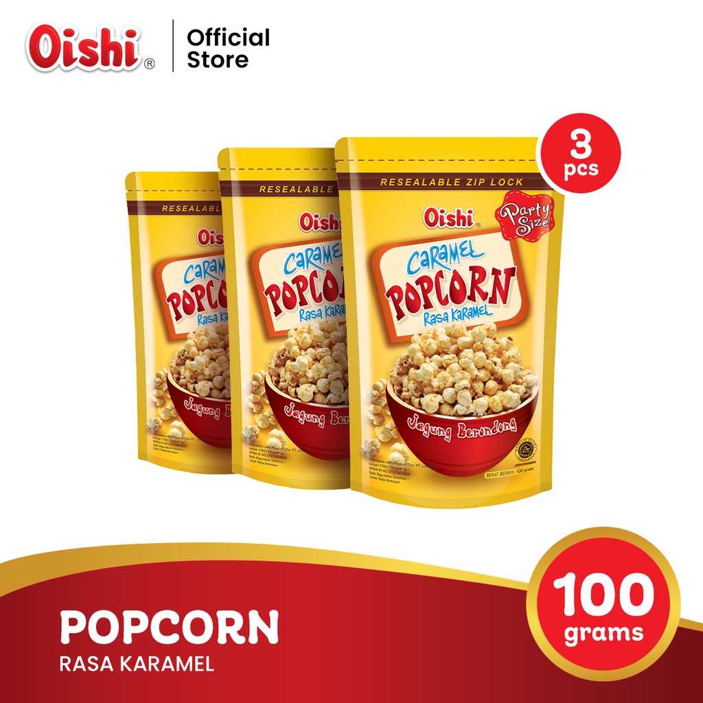 Jual Popcorn Rasa Karamel - Multipack 3 pcs | Shopee Indonesia
