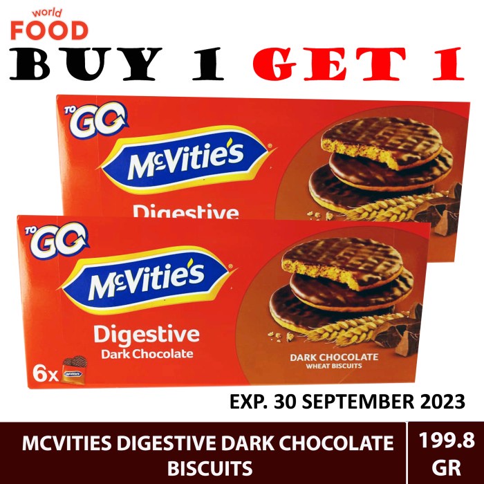 Jual Mcvities Digestive Dark Chocolate Biscuits | Shopee Indonesia