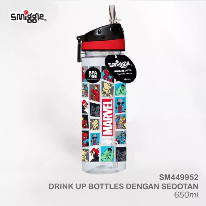Jual Botol Minum Smiggle Avengers Spiderman Marvel Ironman Guardian ...