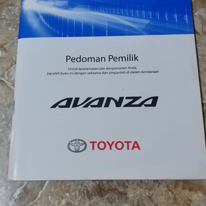 Jual DISKON SPESIAL BUKU PEDOMAN PEMILIK TOYOTA AVANZA / MANUAL BOOK