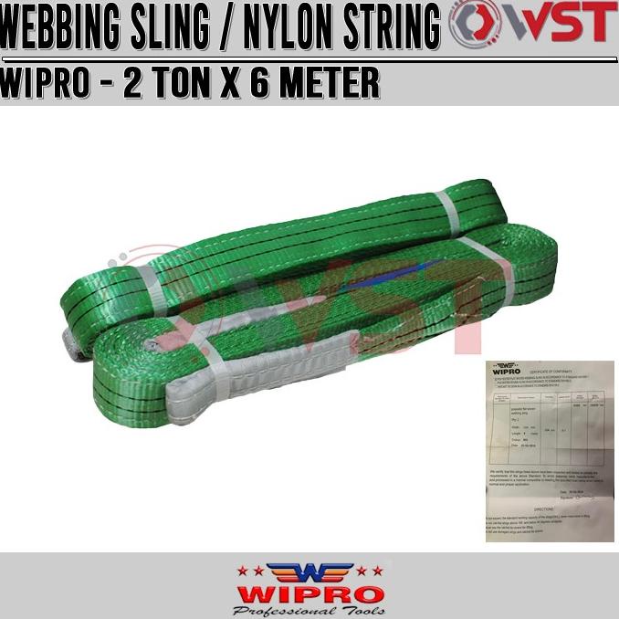 Jual Wipro Webbing Sling 2ton X 6meter Tali Angkat 2 Ton X 6 Meter