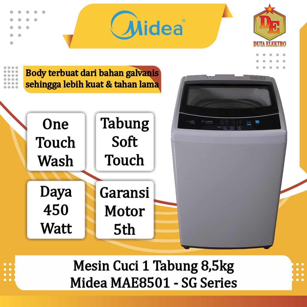 Jual Mesin Cuci Tabung Kg Midea Mae Sg Series Shopee Indonesia