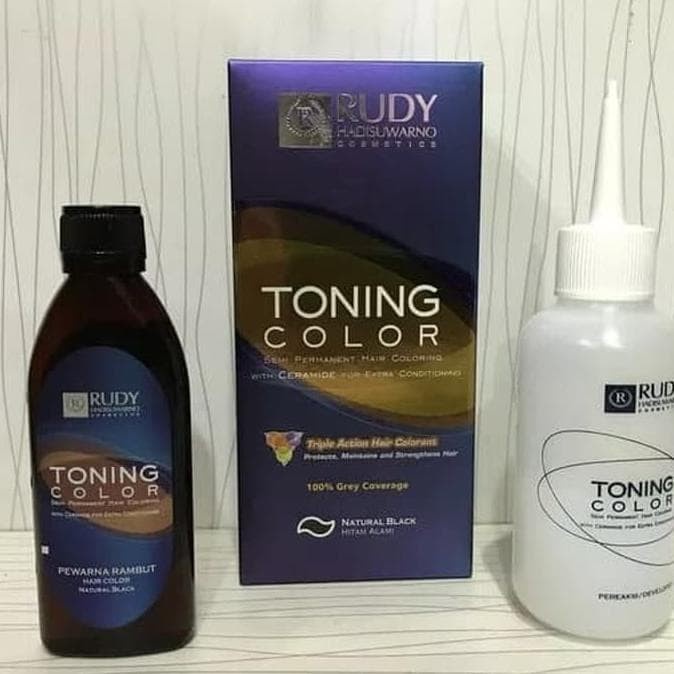 Jual TERBARU RUDY HADISUWARNO Toning Color Semir Rambut 1 set | Shopee ...