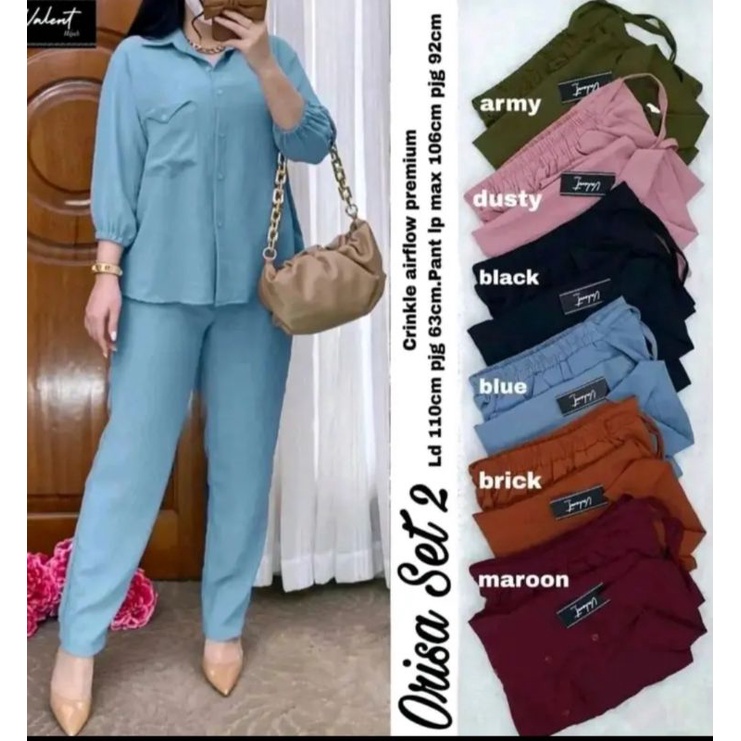 Jual Bj Setelan Wanita Polos Stlan Wanita Oneset Remaja Kece Pakaian ...