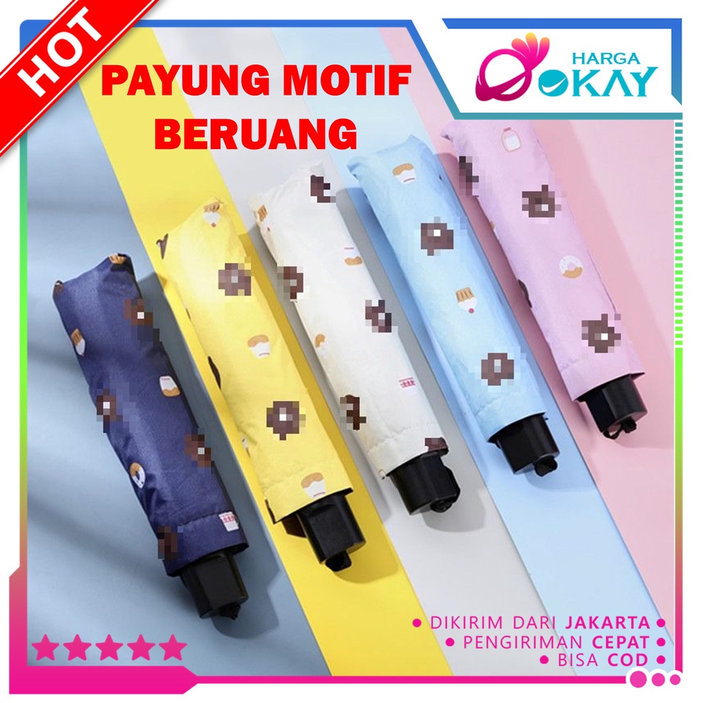 Jual Ho Payung Lipat Motif Bear Payung Magic Anti Uv Folding Umbrella Karakter Beruang Payung