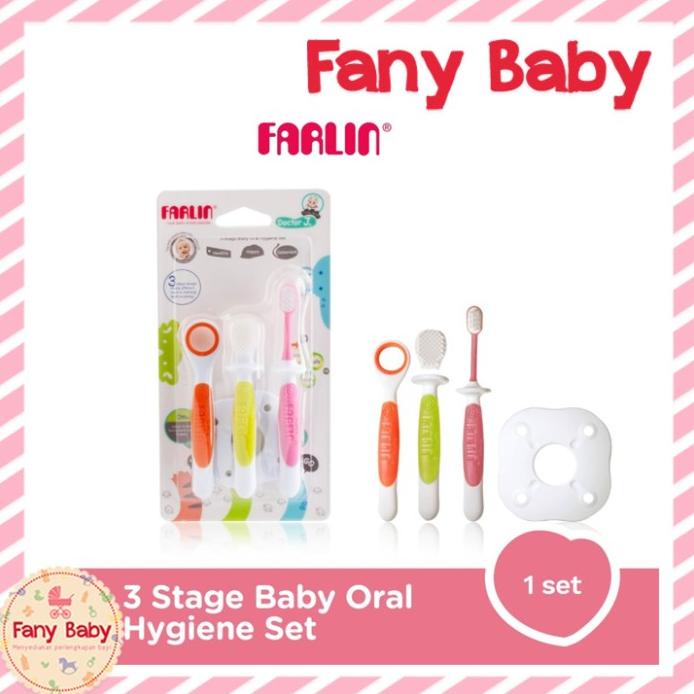 Jual FARLIN 3STAGE BABY ORAL HYGIENE SET Shopee Indonesia