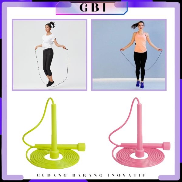 Jual GBI Tali Skipping Pvc 2.8Mtr Jump Rope Lompat Tali 280cm Speed ...