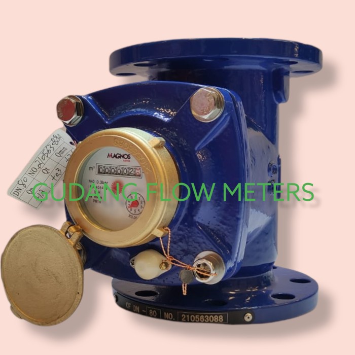 Jual Water Meter Magnos 3" Dn80Mm Flow Meter Air Bersih Size 3 Inch ...