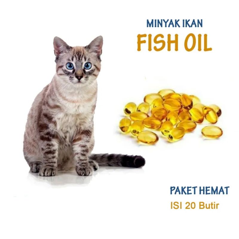 Jual Isi 20 Butir] Minyak Ikan untuk Kucing Tunghai Fish Liver Oil