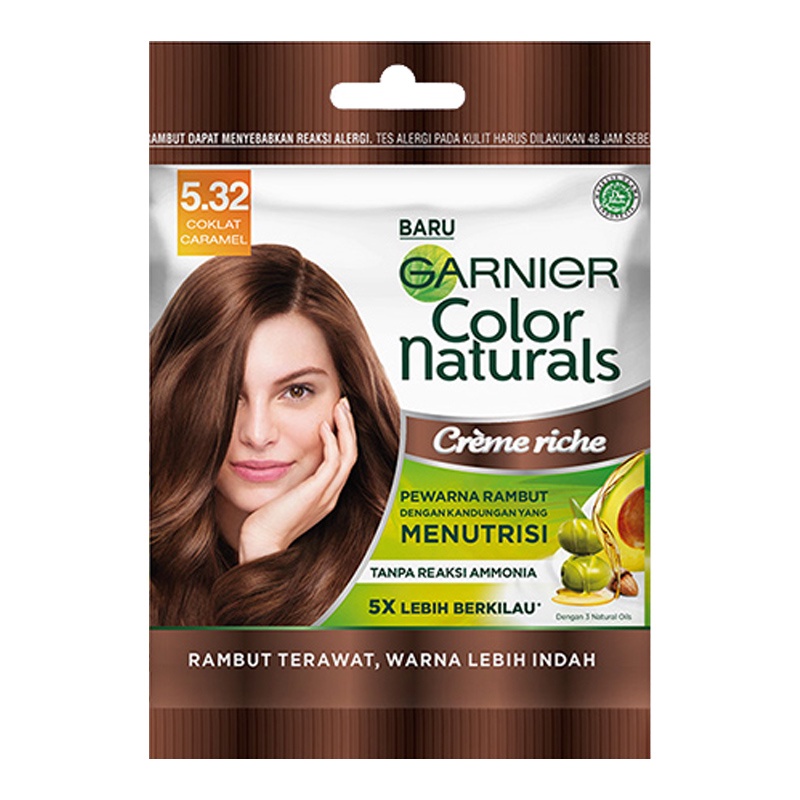 Jual Garnier Color Naturals Express Hair Color Coklat Karamel Shopee Indonesia