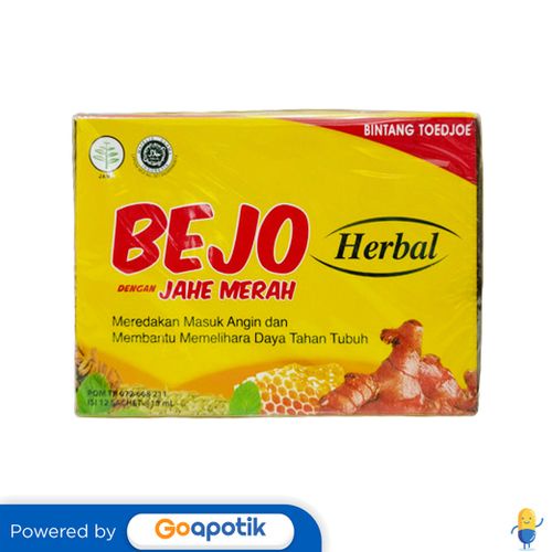 Jual Bejo Herbal Dengan Jahe Merah 15 Ml Box 12 Sachet | Shopee Indonesia