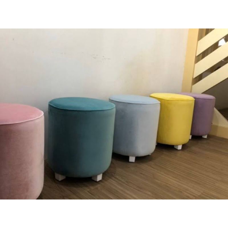 Jual Sofa Bulat Kursi Stool Sofa Bulat Oscar Kulit Imitasi Sofa Minimalis Model Polos Bisa