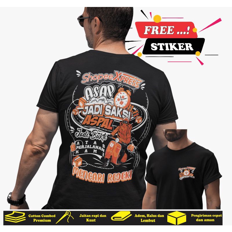 Jual Baju Kaos Pria Keren Kurir Spx Campaign 11 11 Lengan Panjang Dan