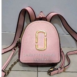 Jual Marc jacobs pink backpack ransel | Shopee Indonesia