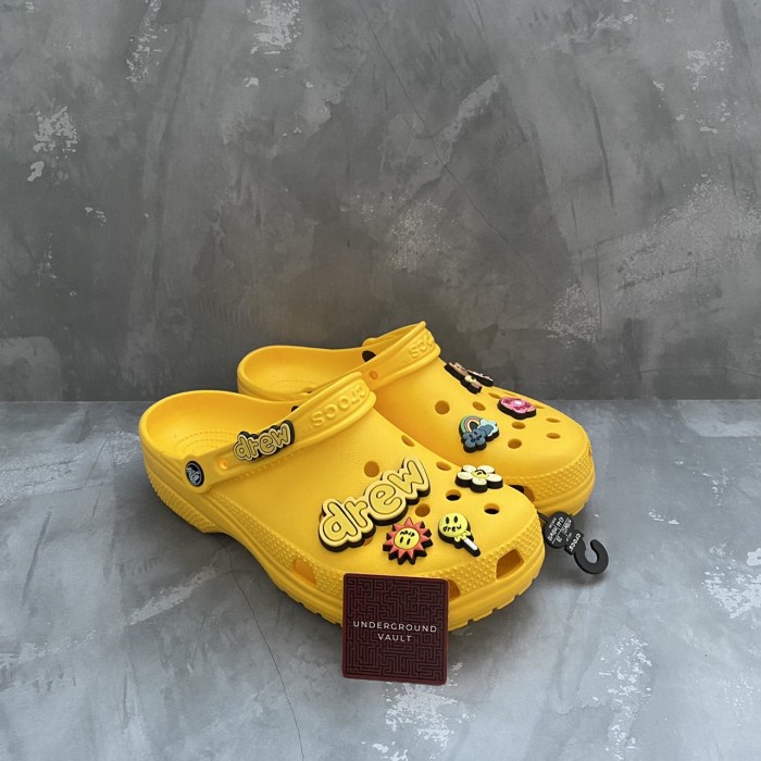 Terlaris Crocs X Justin Bieber With Drew House Classic Clog Yellow