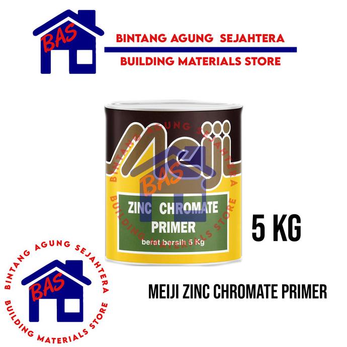 Jual MEIJI MENI BESI ZINC CHROMATE CAT DASAR BESI PRIMER HIJAU 5 KG