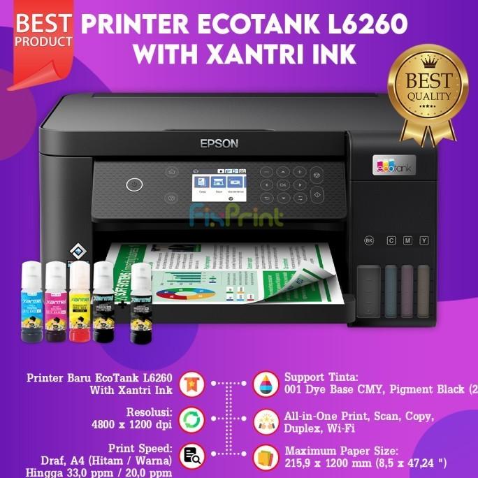 Jual Printer Epson Ecotank L6260 A4 Wifi Duplex Print Scan Copy Tinta 001 Suryaaghasi Shopee 3765