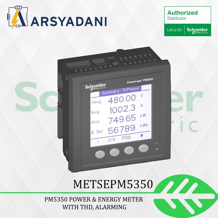 Jual METSEPM5350 - PM5350 POWER METER WITHTHD.ALARMING PM5350 power ...