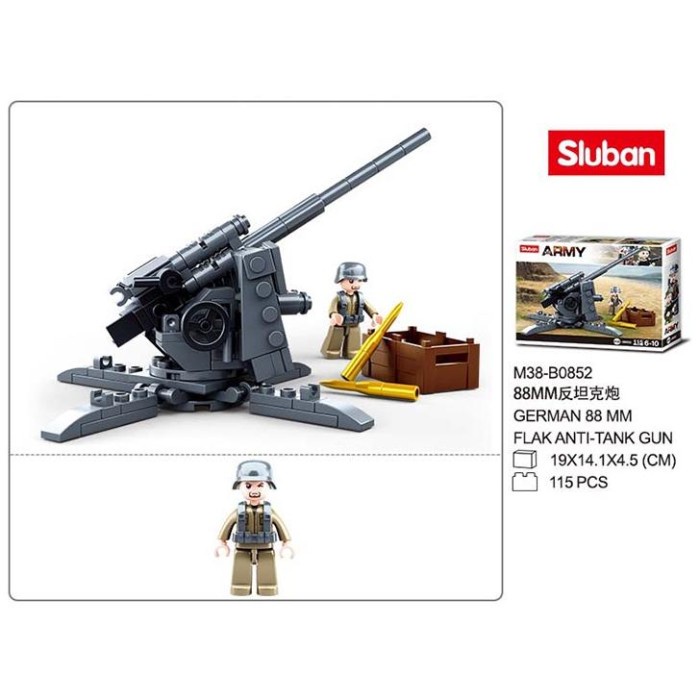 Jual FLASH SALE!!! MAINAN BALOK SLUBAN BRICKS MERIAM WWII GERMAN 88 MM ...