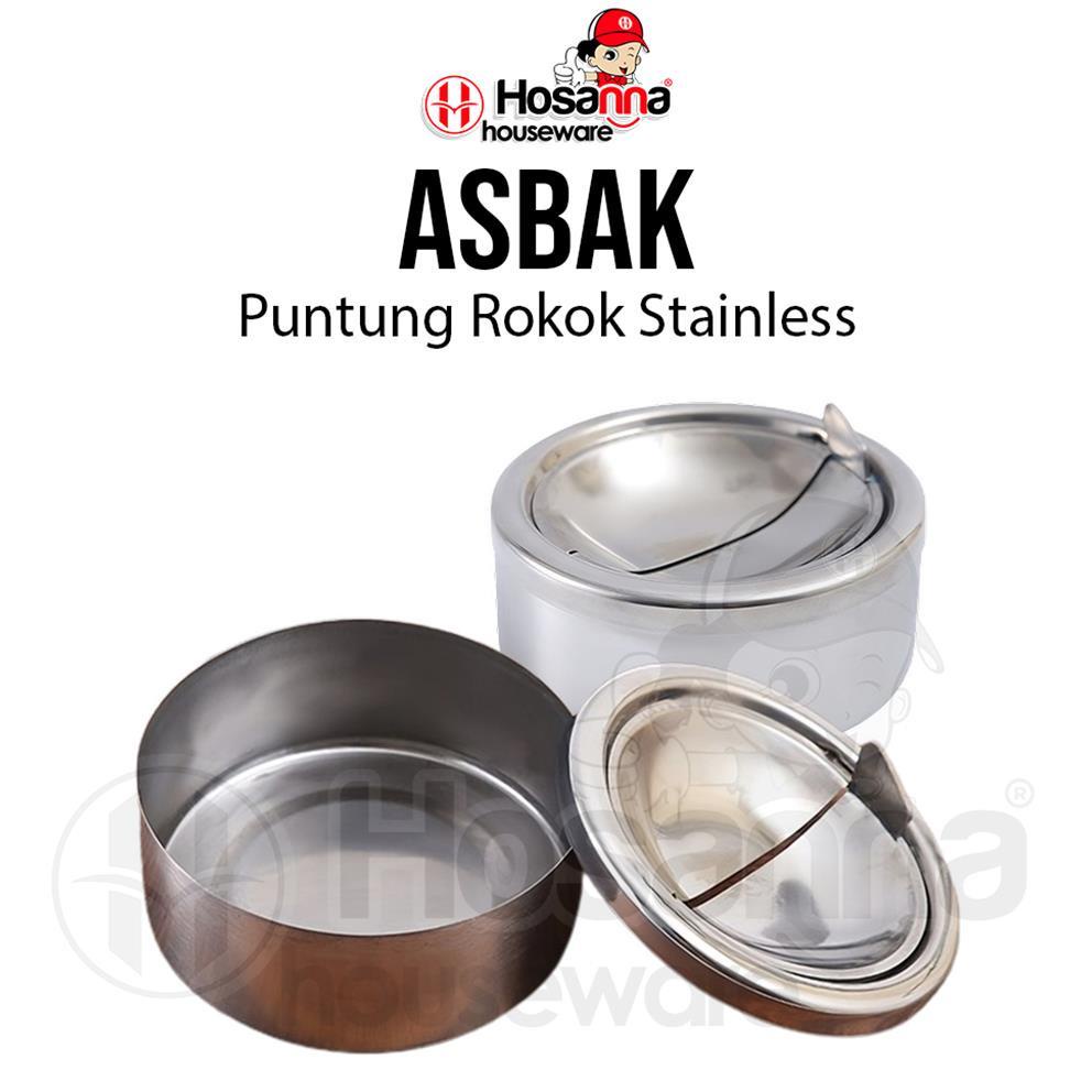 Jual Terbaik Tempat Puntung Rokok Stainless Asbak Aesthetic Buka