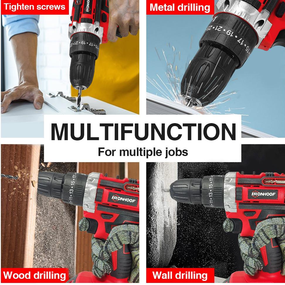 Jual Promo In Electric Drill V Mesin Bor Baterai Impact Drill Bor Listrik Beton Besi Kayu