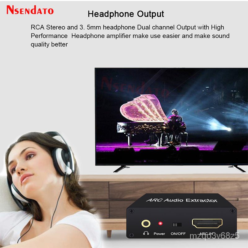 Jual &HDMI ARC Audio Extractor DAC ARC L/R Coaxial SPDIF Jack Extractor ...