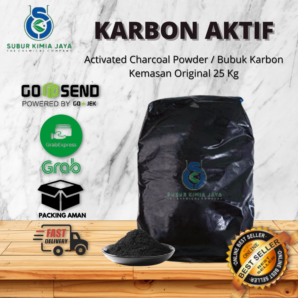 Jual Karbon Aktif Powder / Carbon Active Powder 25 Kg | Shopee Indonesia
